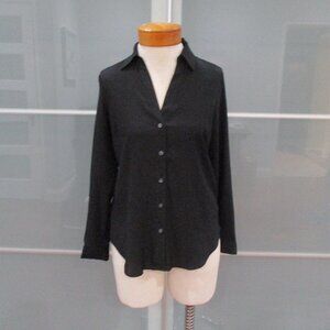 Ann Taylor Long Sleeve Button Front Blouse